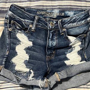 American Eagle Outfitters Hi-Rise Shortie Shorts
